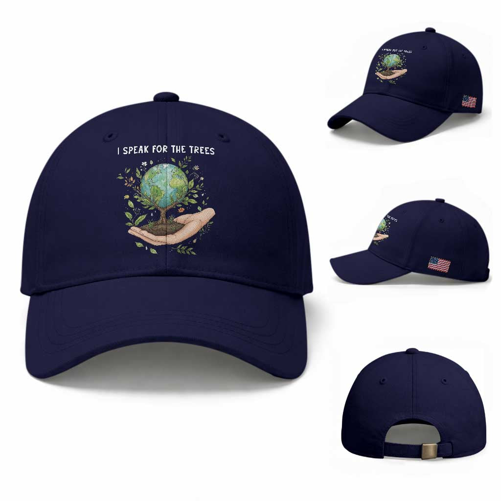 I Speak For The Trees Baseball Cap Earth Day Awareness