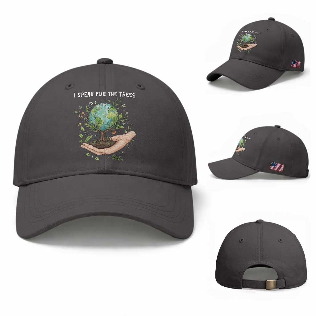 I Speak For The Trees Baseball Cap Earth Day Awareness