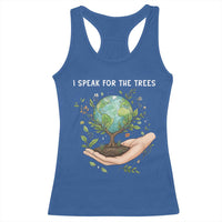 I Speak For The Trees Racerback Tank Top Earth Day Awareness