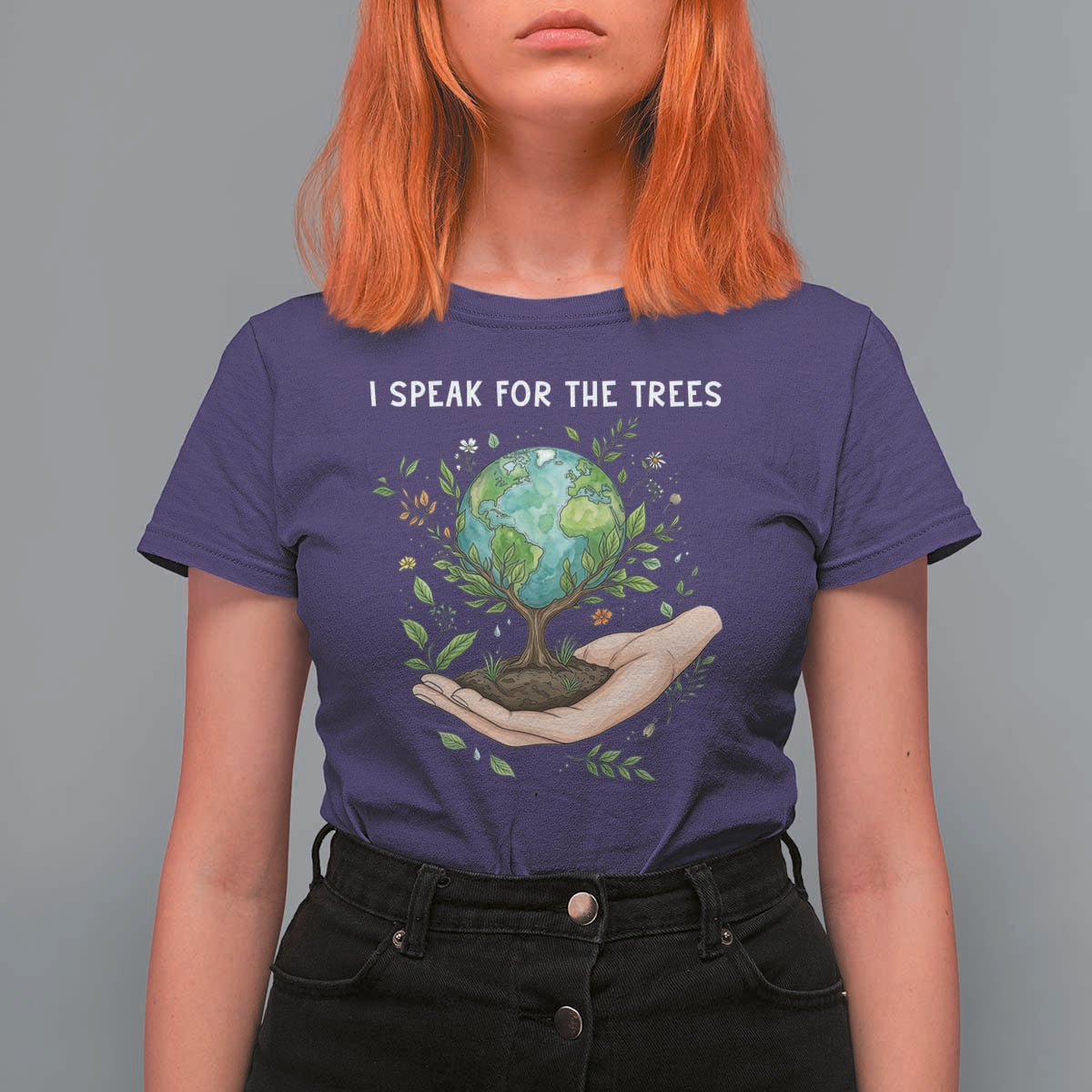 I Speak For The Trees T Shirt For Women Earth Day Awareness