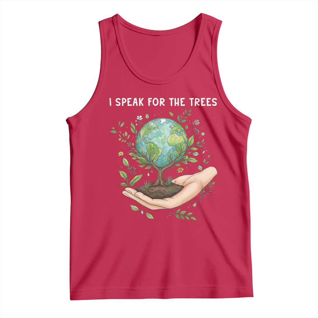 I Speak For The Trees Tank Top Earth Day Awareness
