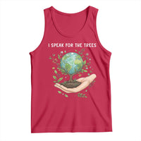 I Speak For The Trees Tank Top Earth Day Awareness