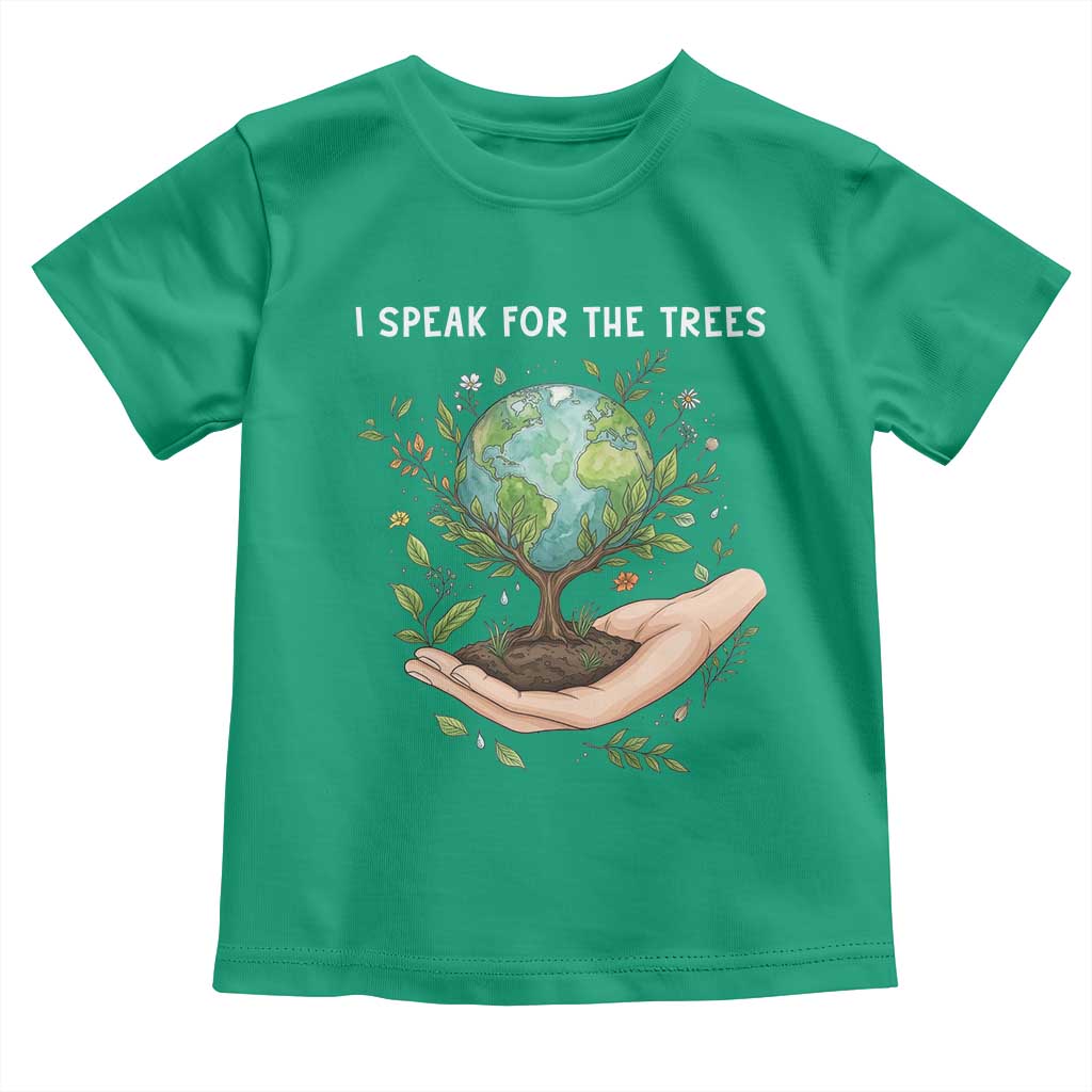 I Speak For The Trees Toddler T Shirt Earth Day Awareness