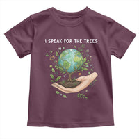 I Speak For The Trees Toddler T Shirt Earth Day Awareness
