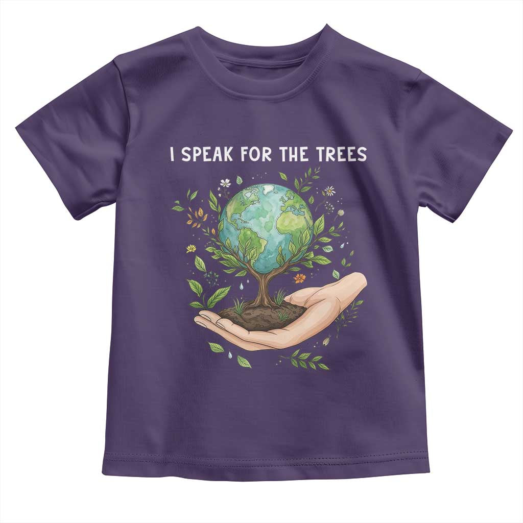 I Speak For The Trees Toddler T Shirt Earth Day Awareness