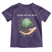 I Speak For The Trees Toddler T Shirt Earth Day Awareness