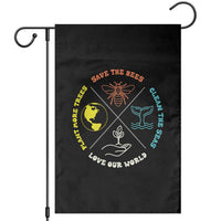 Earth Day Awareness Garden Flag Save The Bees Plant More Trees Clean The Seas Titties