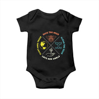 Earth Day Awareness Baby Onesie Save The Bees Plant More Trees Clean The Seas Titties