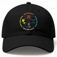 Earth Day Awareness Baseball Cap Save The Bees Plant More Trees Clean The Seas Titties