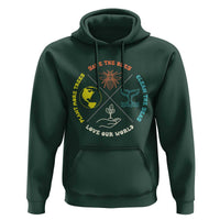 Earth Day Awareness Hoodie Save The Bees Plant More Trees Clean The Seas Titties