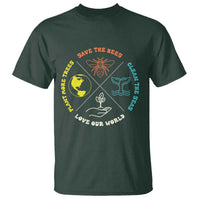 Earth Day Awareness T Shirt Save The Bees Plant More Trees Clean The Seas Titties