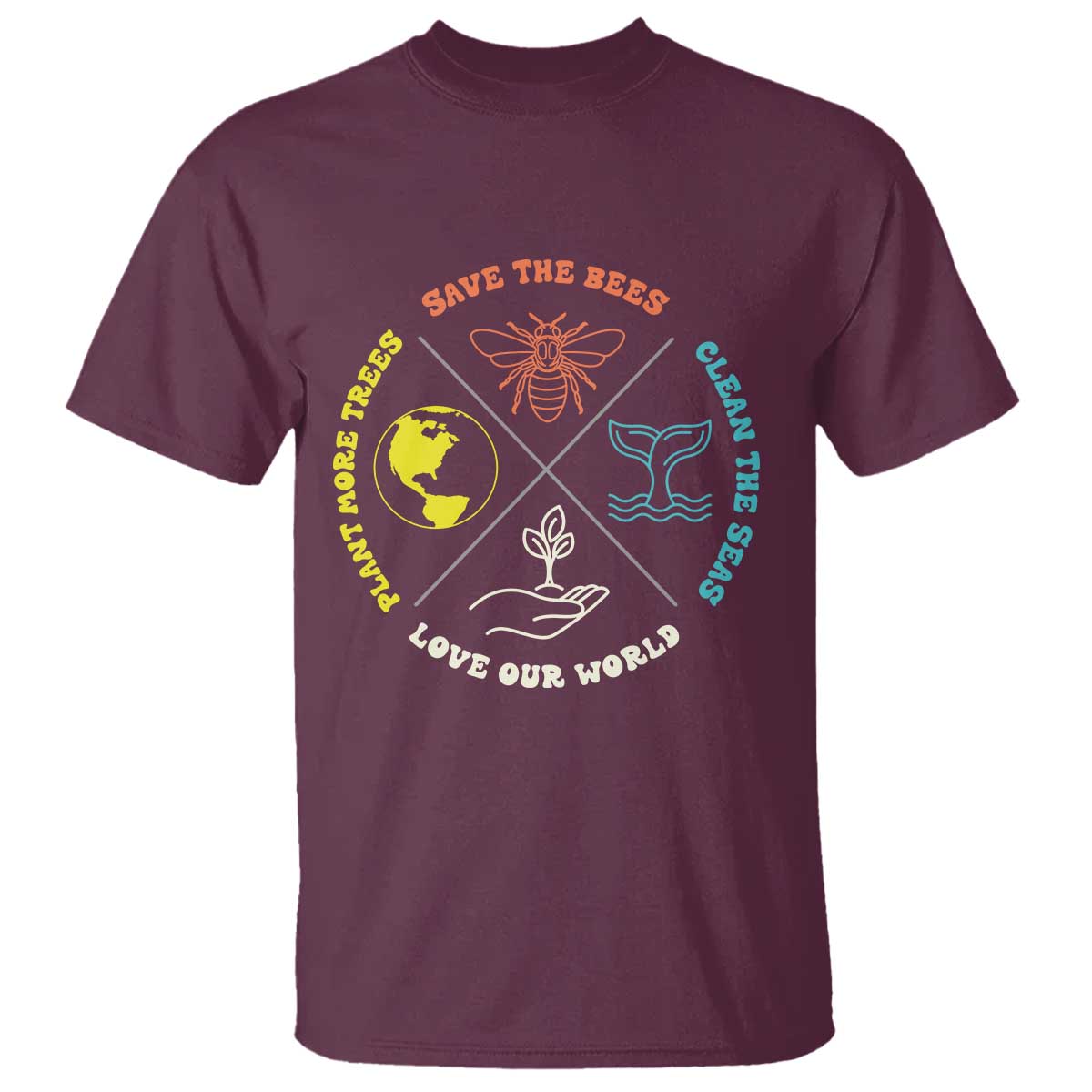 Earth Day Awareness T Shirt Save The Bees Plant More Trees Clean The Seas Titties