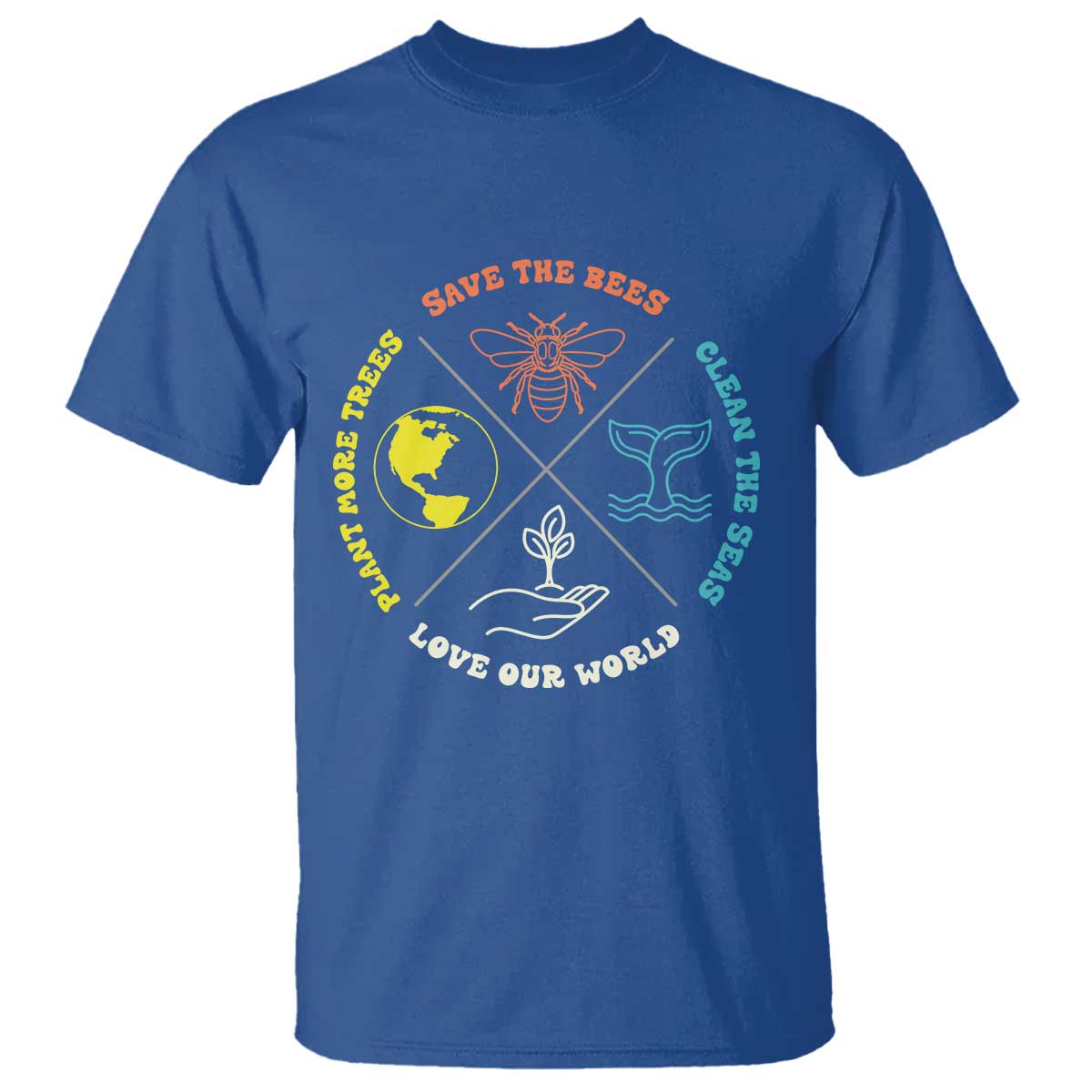 Earth Day Awareness T Shirt Save The Bees Plant More Trees Clean The Seas Titties