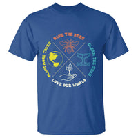 Earth Day Awareness T Shirt Save The Bees Plant More Trees Clean The Seas Titties