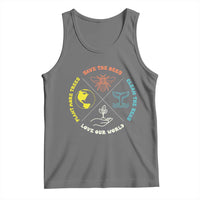 Earth Day Awareness Tank Top Save The Bees Plant More Trees Clean The Seas Titties