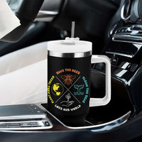Earth Day Awareness Tumbler With Handle Save The Bees Plant More Trees Clean The Seas Titties