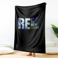 Earth Day Throw Blanket Recycle Reuse Renew Rethink