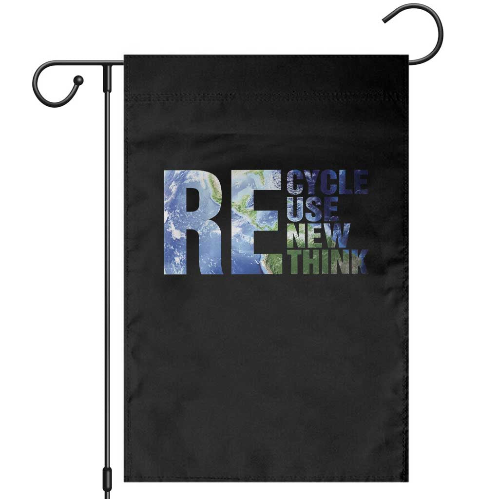 Earth Day Garden Flag Recycle Reuse Renew Rethink