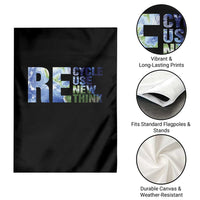 Earth Day Garden Flag Recycle Reuse Renew Rethink