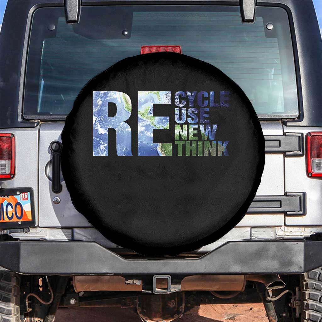 Earth Day Spare Tire Cover Recycle Reuse Renew Rethink