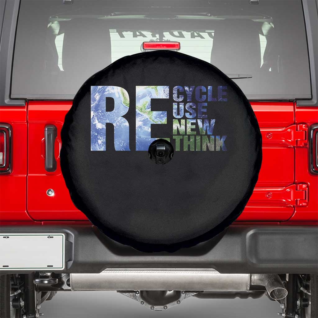 Earth Day Spare Tire Cover Recycle Reuse Renew Rethink