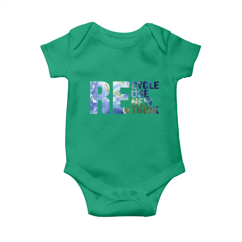 Earth Day Baby Onesie Recycle Reuse Renew Rethink