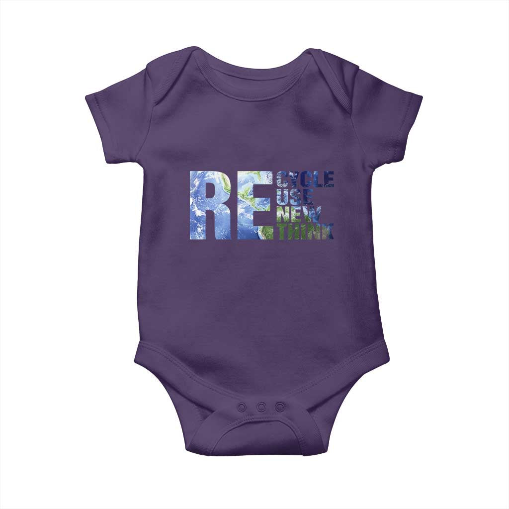 Earth Day Baby Onesie Recycle Reuse Renew Rethink