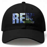 Earth Day Baseball Cap Recycle Reuse Renew Rethink