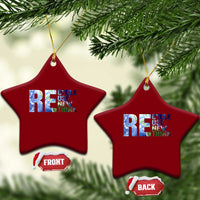 Earth Day Ceramic Ornament Recycle Reuse Renew Rethink