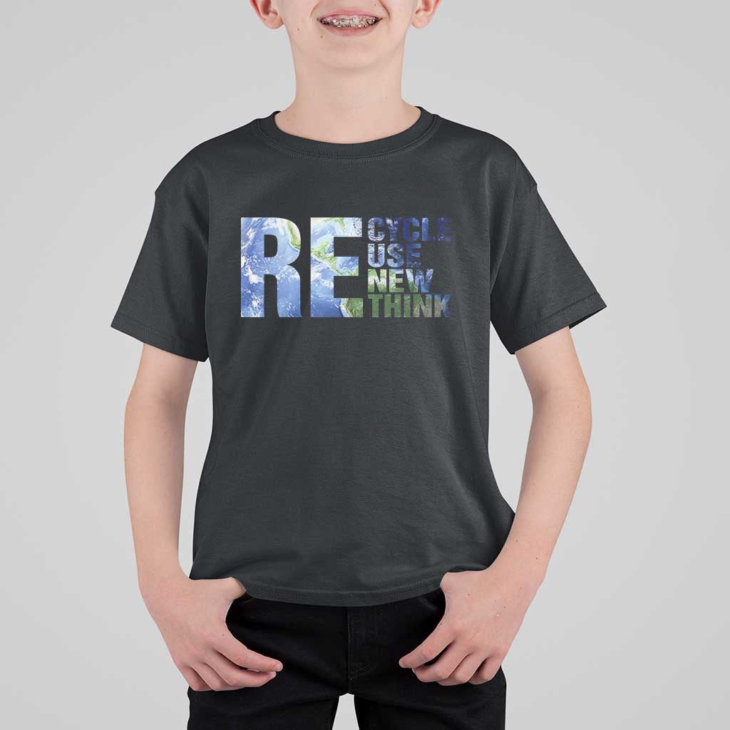 Earth Day T Shirt For Kid Recycle Reuse Renew Rethink