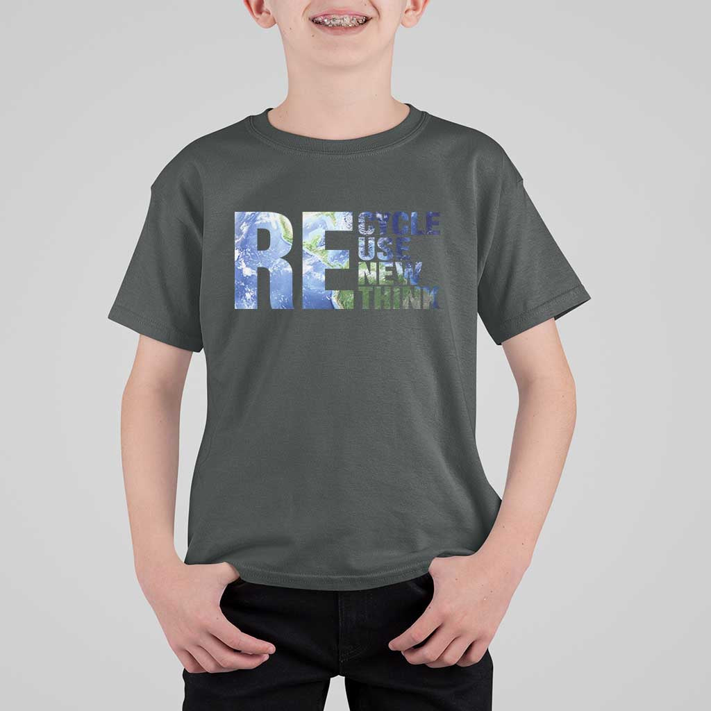 Earth Day T Shirt For Kid Recycle Reuse Renew Rethink