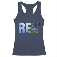Earth Day Racerback Tank Top Recycle Reuse Renew Rethink