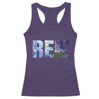 Earth Day Racerback Tank Top Recycle Reuse Renew Rethink