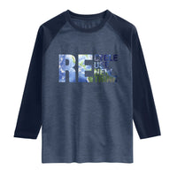 Earth Day Raglan Shirt Recycle Reuse Renew Rethink