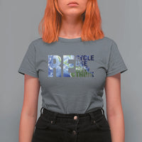 Earth Day T Shirt For Women Recycle Reuse Renew Rethink
