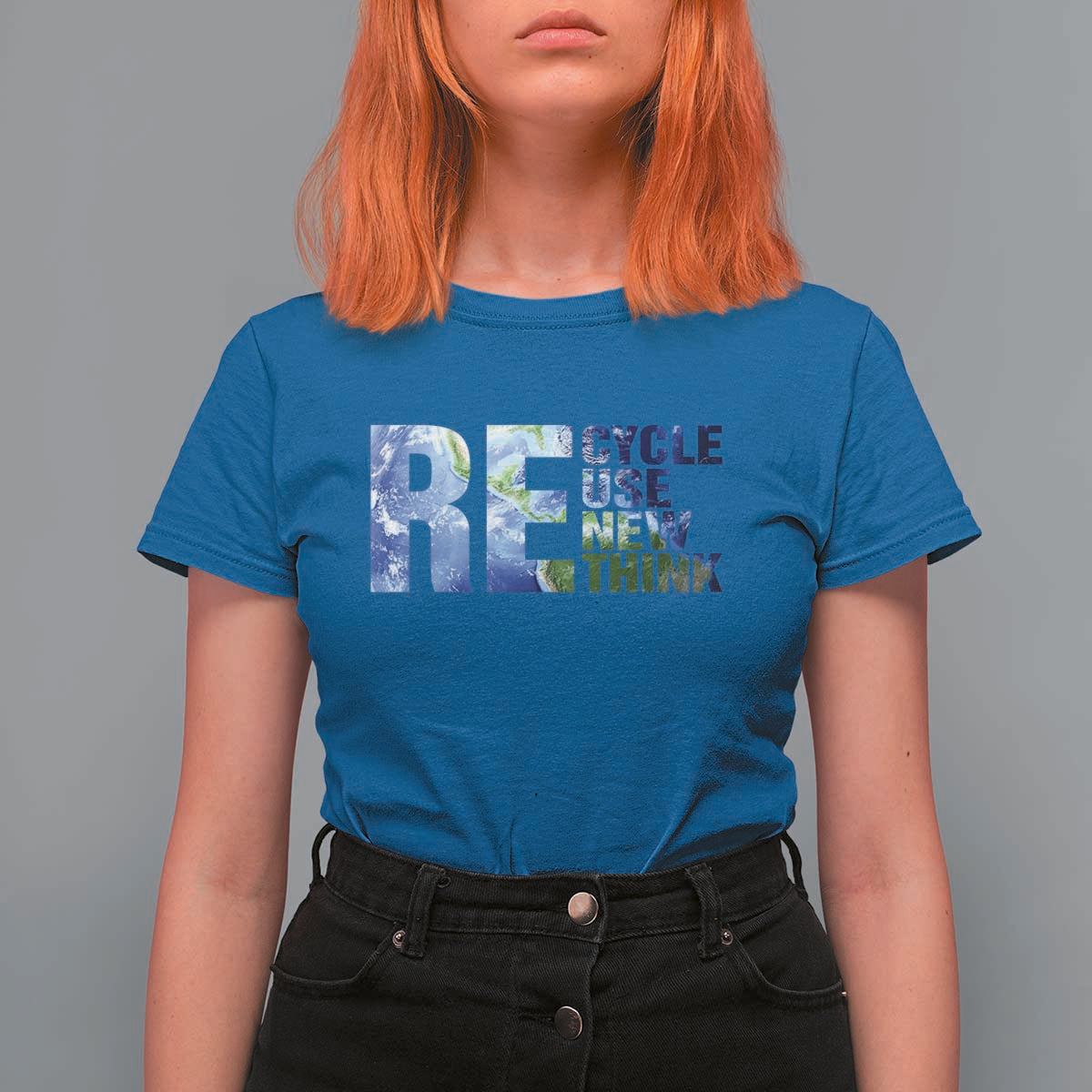 Earth Day T Shirt For Women Recycle Reuse Renew Rethink