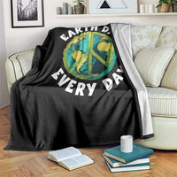 Earth Day Everyday Throw Blanket Peace Sign Nature Lover