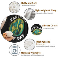 Earth Day Everyday Throw Blanket Peace Sign Nature Lover