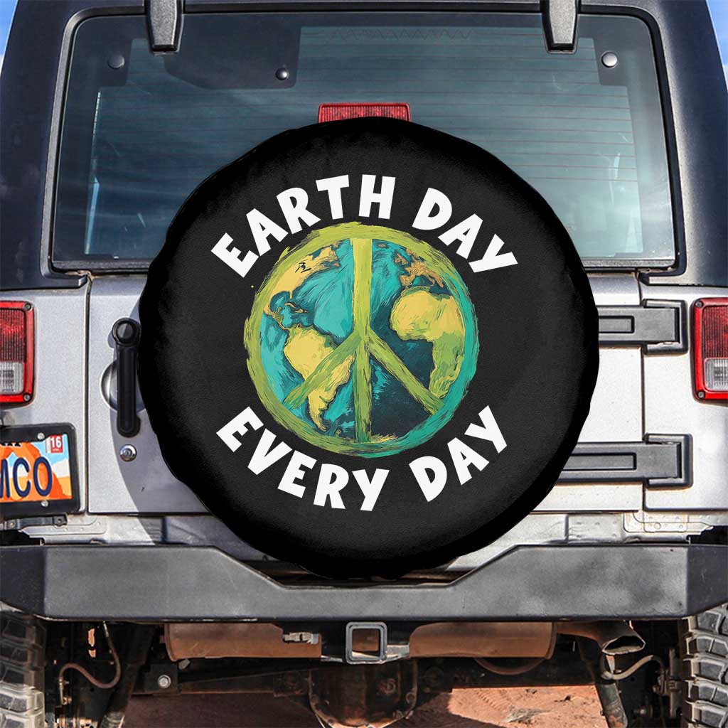 Earth Day Everyday Spare Tire Cover Peace Sign Nature Lover