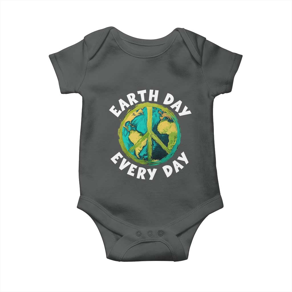 Earth Day Everyday Baby Onesie Peace Sign Nature Lover