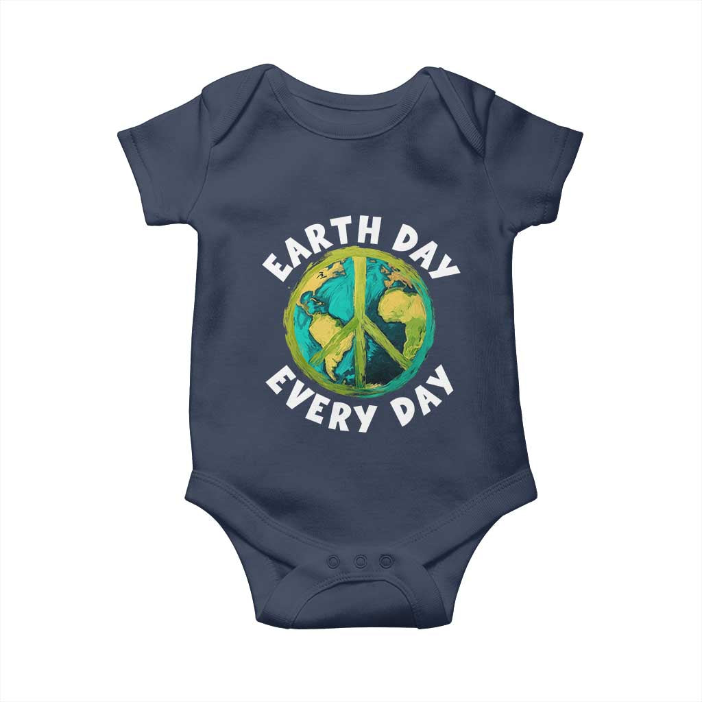 Earth Day Everyday Baby Onesie Peace Sign Nature Lover