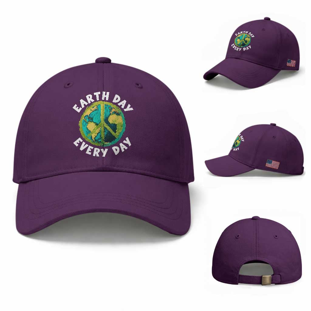 Earth Day Everyday Baseball Cap Peace Sign Nature Lover