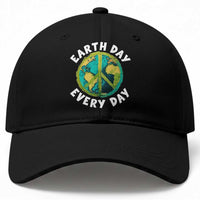Earth Day Everyday Baseball Cap Peace Sign Nature Lover