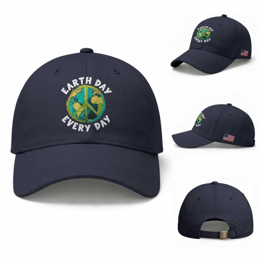 Earth Day Everyday Baseball Cap Peace Sign Nature Lover