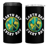 Earth Day Everyday 4 in 1 Can Cooler Tumbler Peace Sign Nature Lover