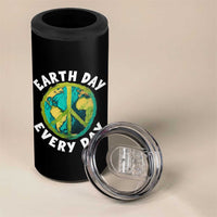 Earth Day Everyday 4 in 1 Can Cooler Tumbler Peace Sign Nature Lover