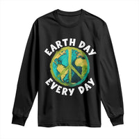 Earth Day Everyday Long Sleeve Shirt Peace Sign Nature Lover