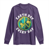 Earth Day Everyday Long Sleeve Shirt Peace Sign Nature Lover