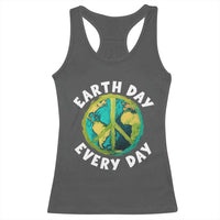 Earth Day Everyday Racerback Tank Top Peace Sign Nature Lover