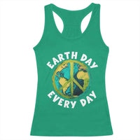 Earth Day Everyday Racerback Tank Top Peace Sign Nature Lover